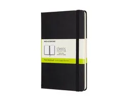 Moleskine Classic Notitieboek - Medium - Hardcover - Blanco - Zwart