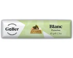 Tablette de chocolat Galler Pistaches White , 65 g