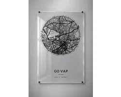 Stadskaart Gò Vấp - Plexiglas 30x45 cm - Orbit City