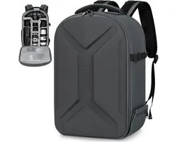 Hardshell Camera Backpack voor Fotografie, Waterdichte en Schokbestendige Rugzak met Statiefhouder en Compartment voor 15.6 inch Laptop, Geschikt voor Camera's en Accessoires