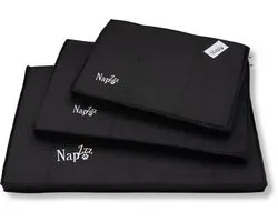 NapZZZ Benchkussen XL Orthopedisch Zwart 105x68x7 cm