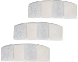 Peluvio Feast – Waterfilter voor Drinkfontein – 3 Stuks – Vervangingsfilter voor Kat en Hond – Actieve Kool en Katoen – Filter voor Waterfontein – Vermindert Geur en Bijsmaak – Vangt Haar en Vuil – Accessoire voor Peluvio Feast