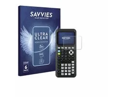 Savvies - Screenprotector voor Texas Instruments TI-84 Plus CE-T Python - Folie Beschermfolie transparant 6 Stuks