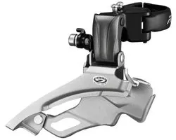 Shimano Altus FD-M371-6 voorderailleur – 3x9-speed – hoge klemband – Dual Pull – zwart