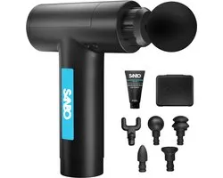 Sanbo Massage Gun Prime - Incl. Massage Balsem - Met 5 Opzetstukken - Incl. Koffer - Massage Pistool - Professioneel - Massage Apparaat - Zwart
