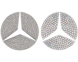 Omgoods - Set van 2 Crystal Bling Stickers voor Auto