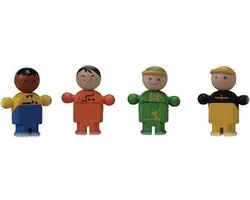Plan Toys Poupées de ville de jeu en bois Plan City Commerçants