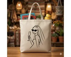 Tote Bag Bride Squad - Cute - Sarcastic - GoodVibes - Funny - Gift - Cadeau - Sarcastisch - schattig - lief - feelgood