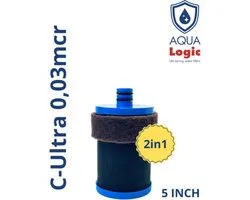 AquaLogic Inline - C-Ultra Filterset - 5 INCH - Gen2 - Camper - Caravan (voor 5 inch inbouw waterfilter)