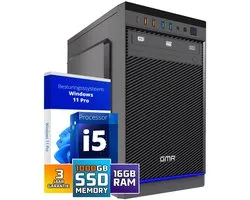 Intel Ultra PC de Bureau Complet | Intel Core i5 | 16 Go de RAM | SSD M.2 de 1024 Go | DVD + RW | Windows 11 Pro | Ordinateur Multimédia de Bureau Professionnel