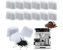 12 waterfilterpatronen voor Ninja Luxe Cafe, actieve koolstoffilters voor koffiefilters, vervangingspatronen, compatibel met de modellen ES501EU, ES601EU, ES651EU, ES655COEU en ES701EU