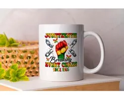 Mok Juneteenth Breaking every Chain since 1865 - Juneteenth - FreedomDay - EmancipationDay - BlackHistory - Vrijheidsdag - ZwarteGeschiedenis - JuneteenthParade