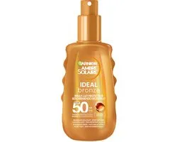 Garnier Ambre Solaire Ideal Bronze Beschermende Mist SPF50+ - beschermt tegen UVB- en UVA-stralen - voor een zongebruind effect - 150 ML
