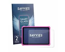 2 Stuks Savvies Screenprotector - geschikt voor FASTWD L231-EEA 10.1" - beschermfolie glas transparant