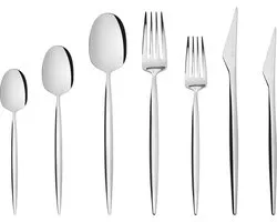 Karaca Thor 84 couverts de table avec boîte, en acier inoxydable dans une boîte élégante, couverts élégants et de qualité supérieure pour une culture de table exigeante.
