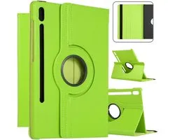 Étui avec support rotatif à 360 degrés pour Samsung Galaxy Tab S8 Plus 2022 / S7+/ S7 Plus / Tab S7 FE 5G 12,4 pouces 2020 - Étui avec Sleep automatique pour SM-X800/X806/T733/T736/T738/T970/T975/T976 - vert