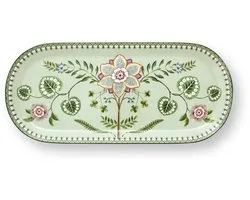 Pip Studio - Taartplateau - Lily & Lotus - Lichtgroen - 33,3x15,5 cm