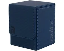 Vault X Exo-Tec® Trading Card Deck Box met Bovenopening 80+ – Kaarthouder en Opbergdoos – Blauw