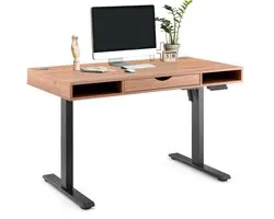 Bureau Worktime Style 120 x 60 elektrisch in hoogte verstelbaar eiken/zwart hjh OFFICE