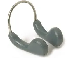 Speedo Nose Clip Neusklem Zwemmen - Zachte Siliconen Neusknijper die Water uit de Neus Houdt - Neusclip Aanpasbaar aan Elke Gezichtsvorm - Met Bewaardoosje - Grijs
