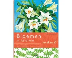 bloemen in acrylverf