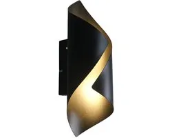 Freelight - Wandlamp Letto H 31 cm zwart