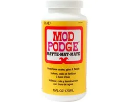 Mod Podge Mat - Lijm en sealer voor hobby en decoratie - 473ml