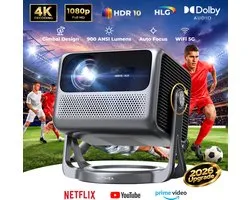 ULTIMEA Nova C40 Smart Beamer avec Android TV 11.0, Beamer 5G WiFi Bluetooth Zwart