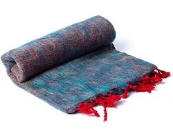 Yogi & Yogini - Meditatie omslagdoek - multicolour - Acryl - Nepal - 200x80