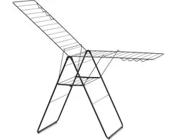Brabantia HangOn Droogrek 25m - Inklapbaar Wasrek - Matt Black