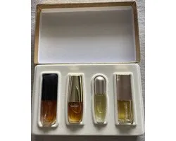 Estée Lauder Perfume Treasures Gift Set 4 Pure Parfum set - Beautiful, Pleasures, White Linen, Knowing - Vintage