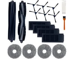 Accessoirepakket voor Ecovacs Deebot X2/X2 OMNI/X2 PRO/DEX86 - Filter/Dweil/Zijborstel/Afzuigrol
