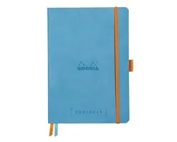 Rhodia Goalbook – A5 – 120 Bladen – Dotted – Ivoorkleurig Papier 90 g/m² – Elastieksluiting - Turquoise