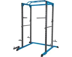 Rack Power THUNDER® | GRILLE | Support à squat multifonctionnel et barre de traction | Pour l'entraînement avec haltères et la Musculation à domicile | Crochets en J réglables | Acier stable et durable | max. 200 kilogrammes |