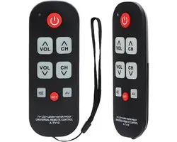 La télécommande universelle à gros boutons A-TV10 convient à la première installation des téléviseurs de marques telles que LG, Vizio, Sharp, Panasonic, Philips et RCA.