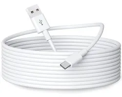 3m USB-C Power Extension Cable for Security Cameras or Home Devices, Durable USB A to Type C Charging and Data Sync - ShopVlot