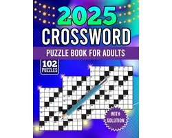 2025 crossword puzzle book for adults with solution