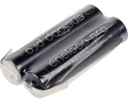 Panasonic eneloop Pro Accupack Aantal cellen: 2 Batterijgrootte: AAA (potlood) Z-soldeerlip NiMH 2.4 V 900 mAh