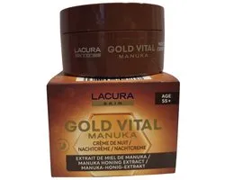 Lacura Skin Gold Vital Manuka met Manuka Honing Nachtcrème vanaf 55 jaar 50ml