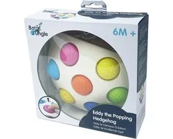 Bo Jungle - Jouets Éducatif Bébé - Hérisson avec boutons en silicone - Pop it Fidget - Eddy The Popping Hedgehog