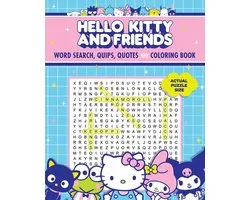 Coloring Book & Word Search- Hello Kitty and Friends Word Search, Quips, Quotes and Coloring Book