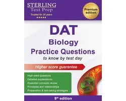DAT Prep Books, Dental Admission Test Study Guides - DAT Biology Practice Questions