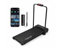 TREDØ Xfold Loopband - Treadmill - 1-12km/u - Inklapbaar - Wandelband - Opvouwbare Loopband - Elektrische Loopband - Bluetooth - Afstandsbediening - Telefoonhouder - Tablethouder