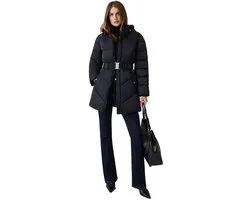 Guess New Imma Logo Gewatteerde Jas Zwart XS Vrouw