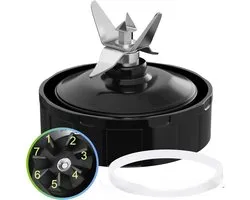 Lames d'extraction à 7 ailettes avec joint en caoutchouc, pièces de rechange pour mixeur Nutri Ninja Auto iQ BL480 BL482 BL642 BL682 NN102