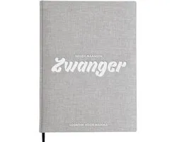 Zwanger - Dagboek Voor Mama | Linnen Zwangerschapsdagboek met Leeslint - 9 Maanden Invulboek - zwangerschapsboek Cadeau - Echo Boekje