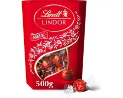 Lindt LINDOR Melk Chocolade bonbons - 500 gram - Premium Zwitserse chocolade