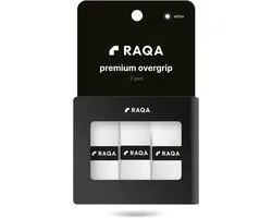 Raqa ® Padel grip wit - Padel overgrip - Grip - Wit - Griptape - Padel - Padelgrips - Overgrip padel - Padel grips - Dry - Tape – Zacht & Comfort - 3 pack – Design in NL