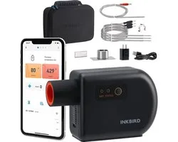 INKBIRD ISC-027BW Wi-Fi Bluetooth BBQ Temperatuurregelaar, Premium kwaliteit- Automatische Smoker Thermometer met 4 sondes voor Big Green Egg, Kamado Joe, Primo, Vision Grill, Akorn Kamado