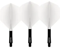 Red Dragon Nitro Flite Black and White NO2 - Dart Flights